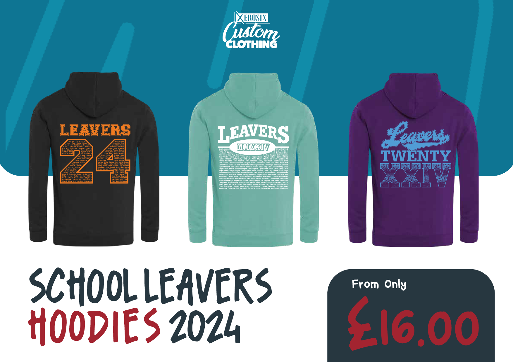 Leavers hoodies design discount template