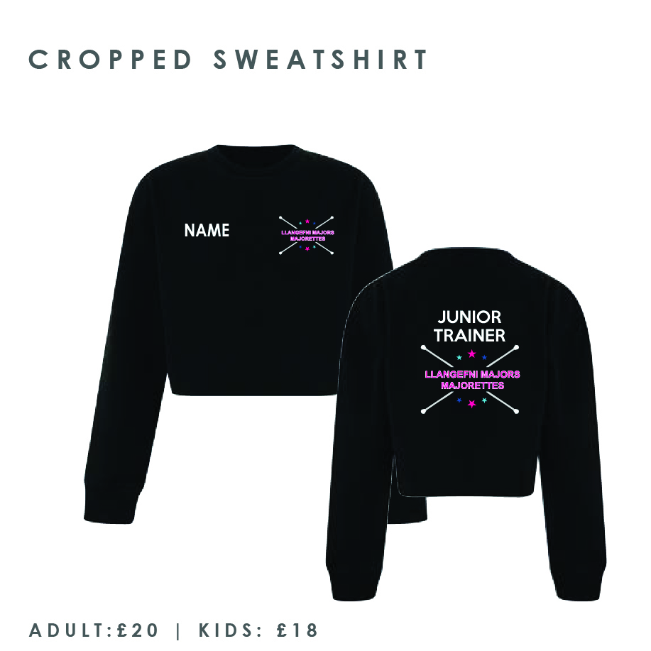 Llangefni Majors Majorettes Cropped Sweatshirt Kids