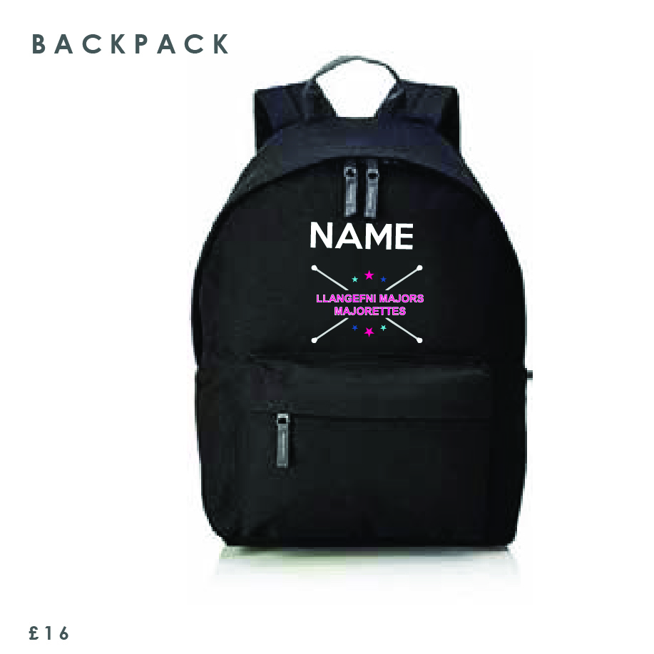 Llangefni Majors Majorettes Back Pack