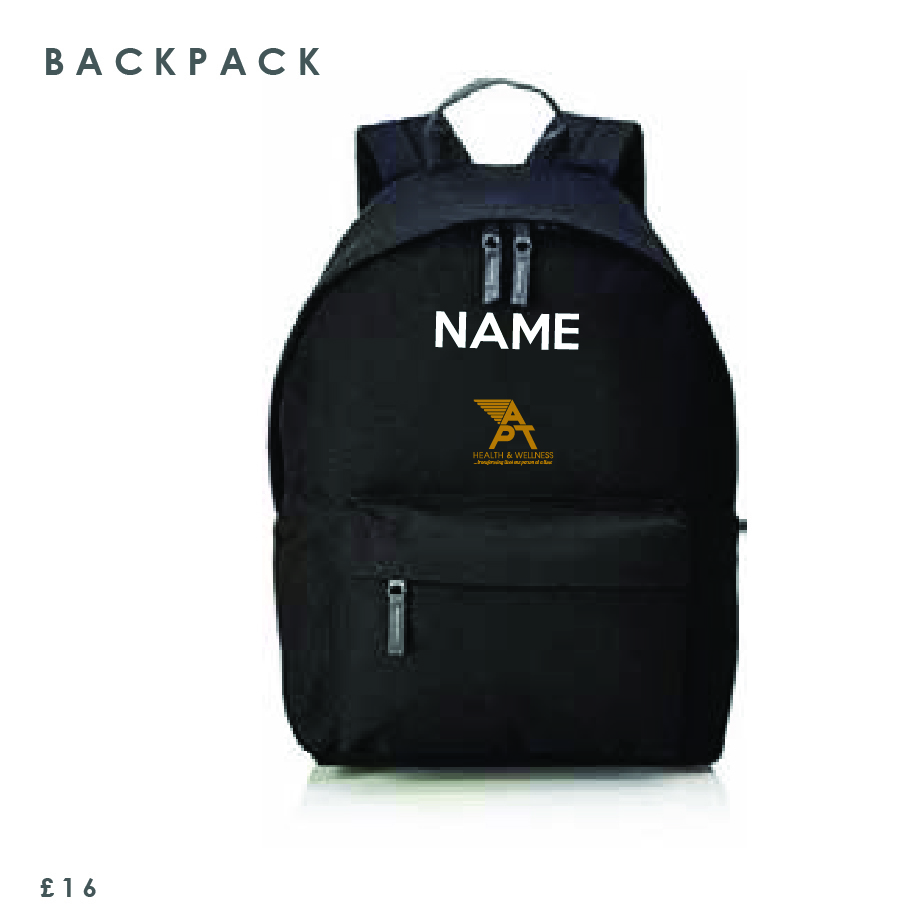 Advanced Personal Training Back Pack