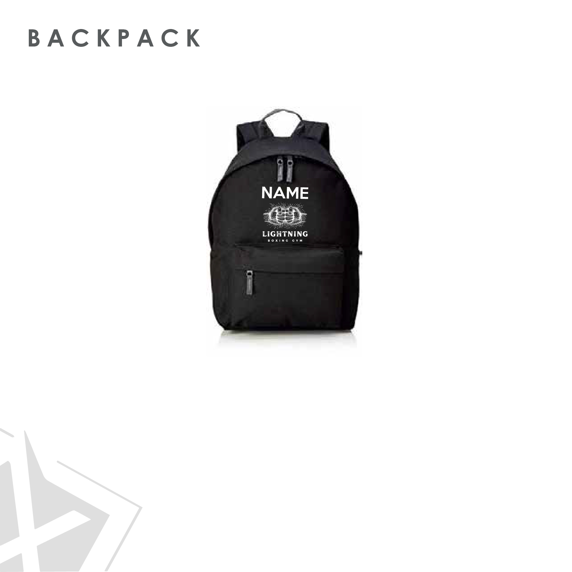 Lightning Boxing Back Pack