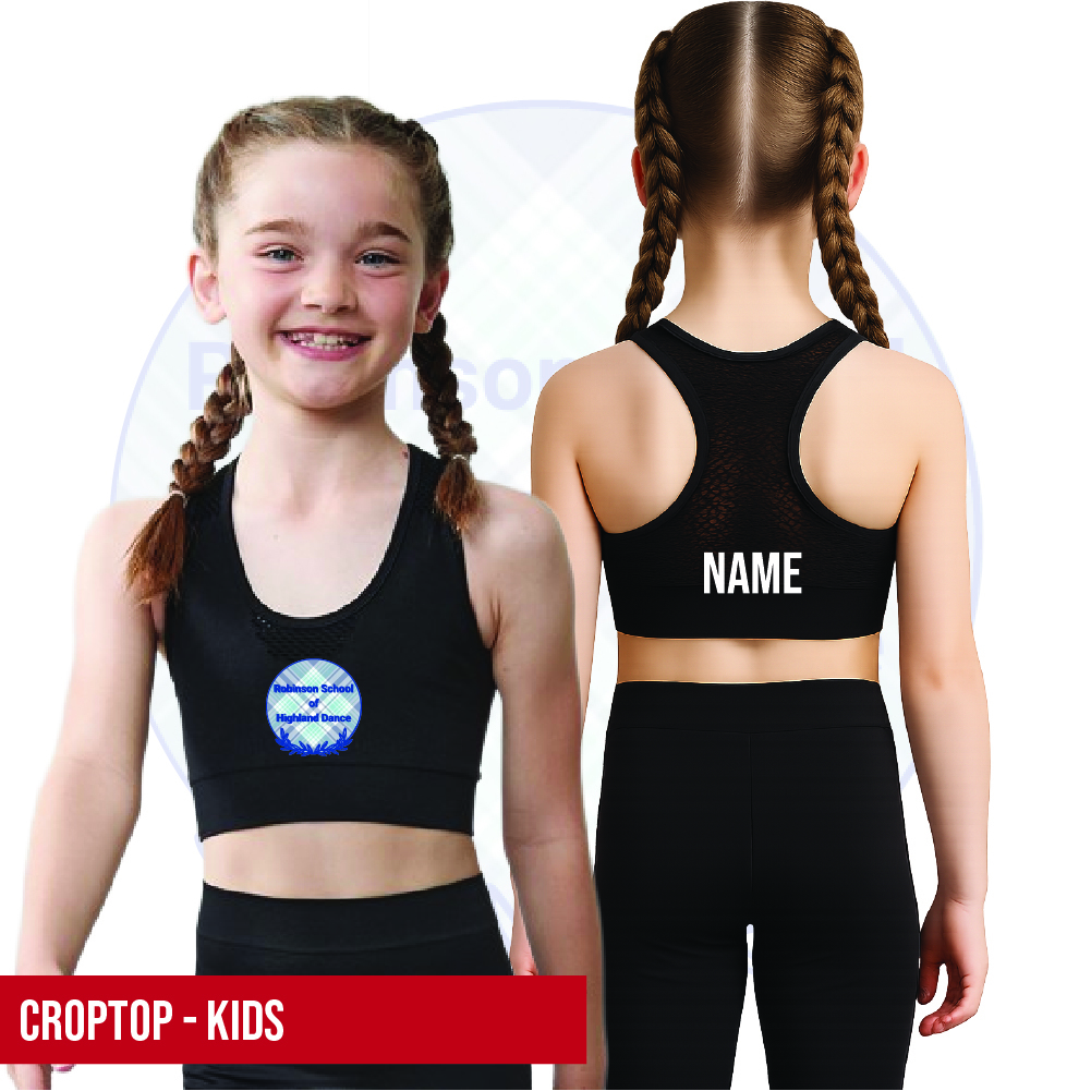 Robinson School of Highland Dance Crop Top Kids