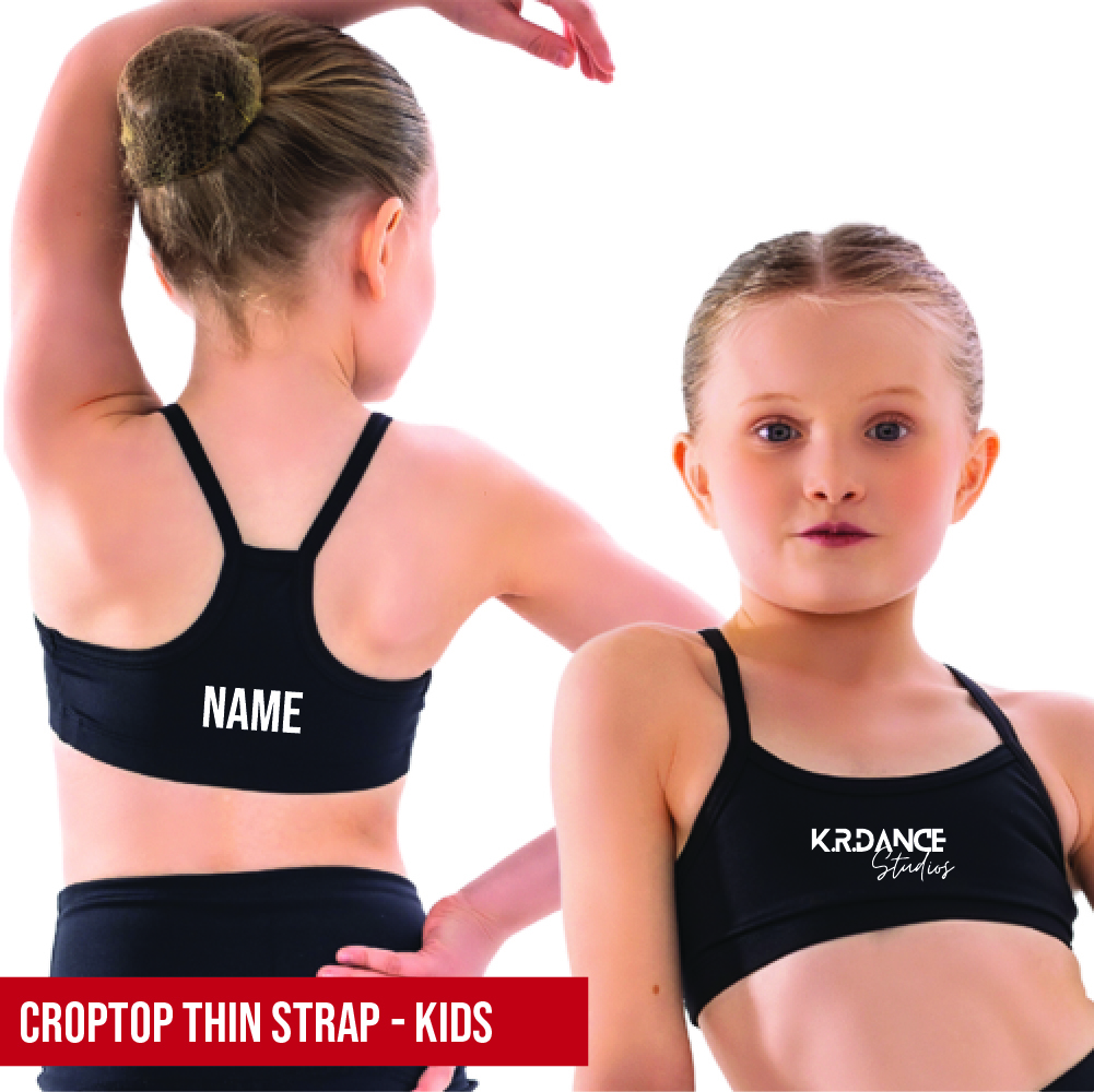 KR Dance Thin Strap Crop Top Kids