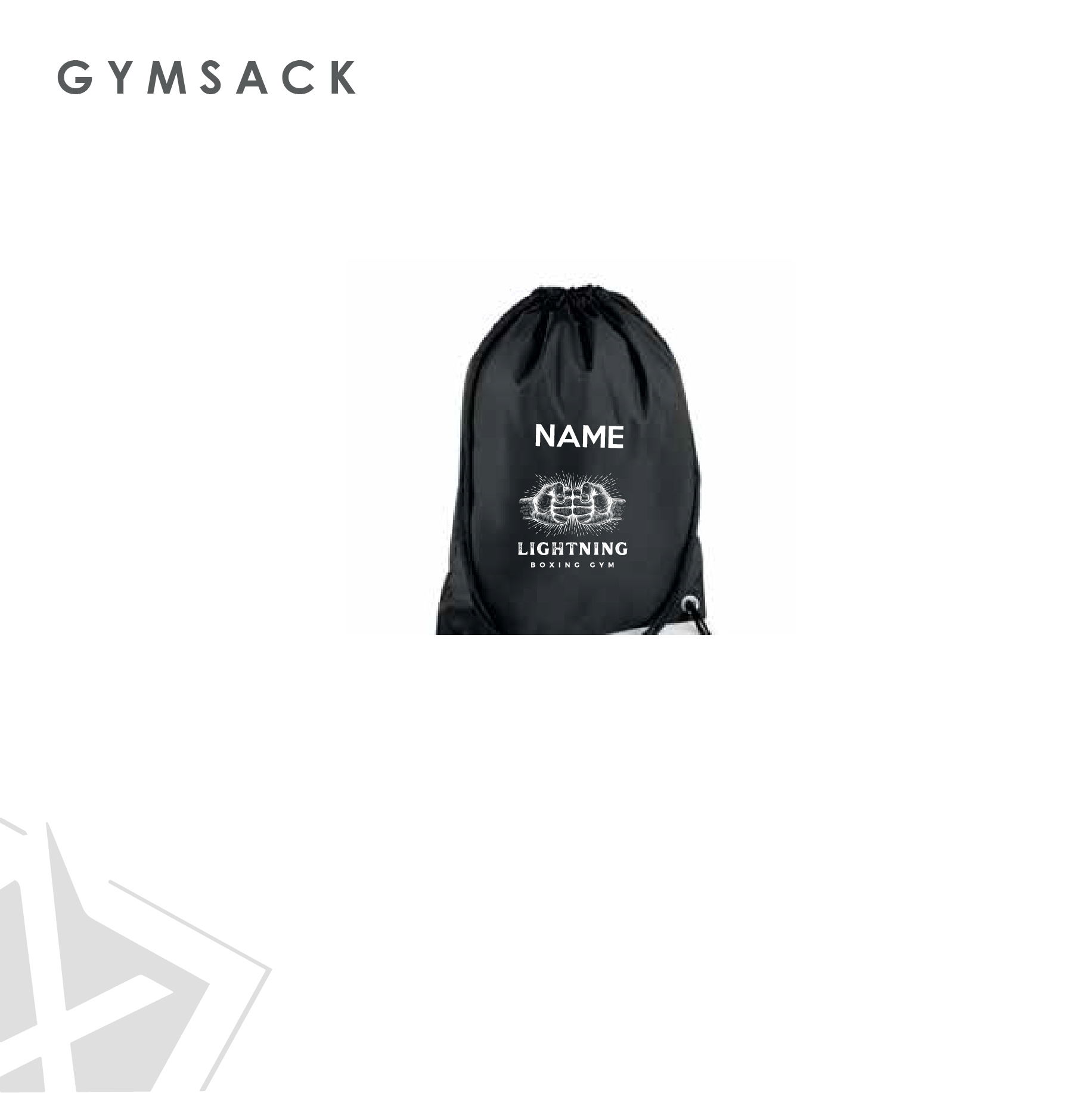 Lightning Boxing Gym Sack