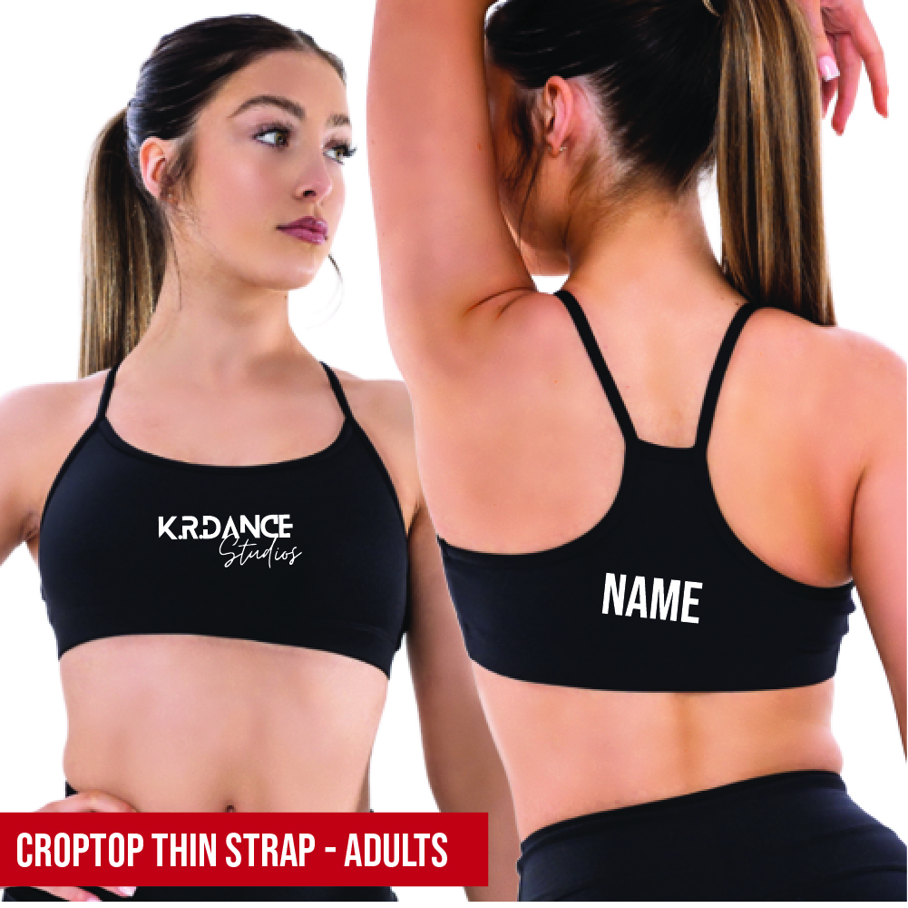 KR Dance Thin Strap Crop Top Adults