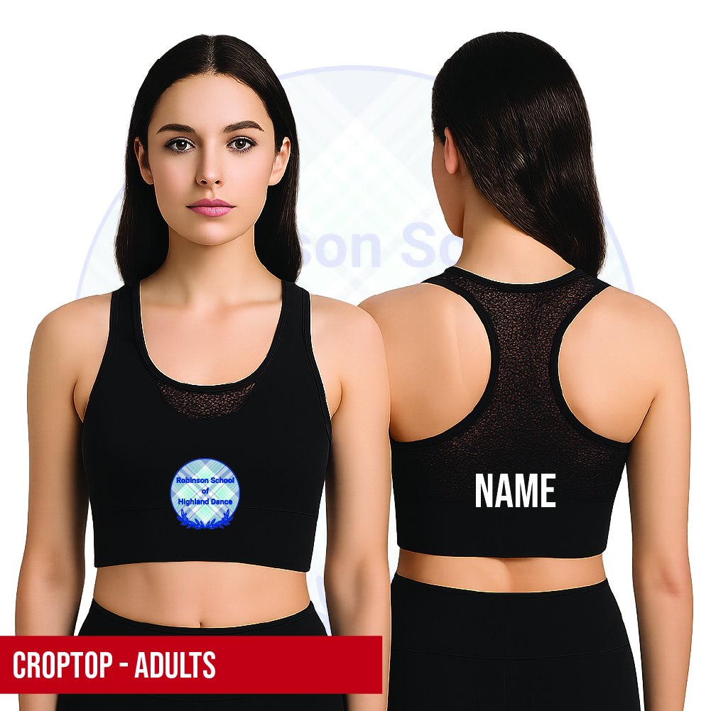Robinson School of Highland Dance Crop Top Adults