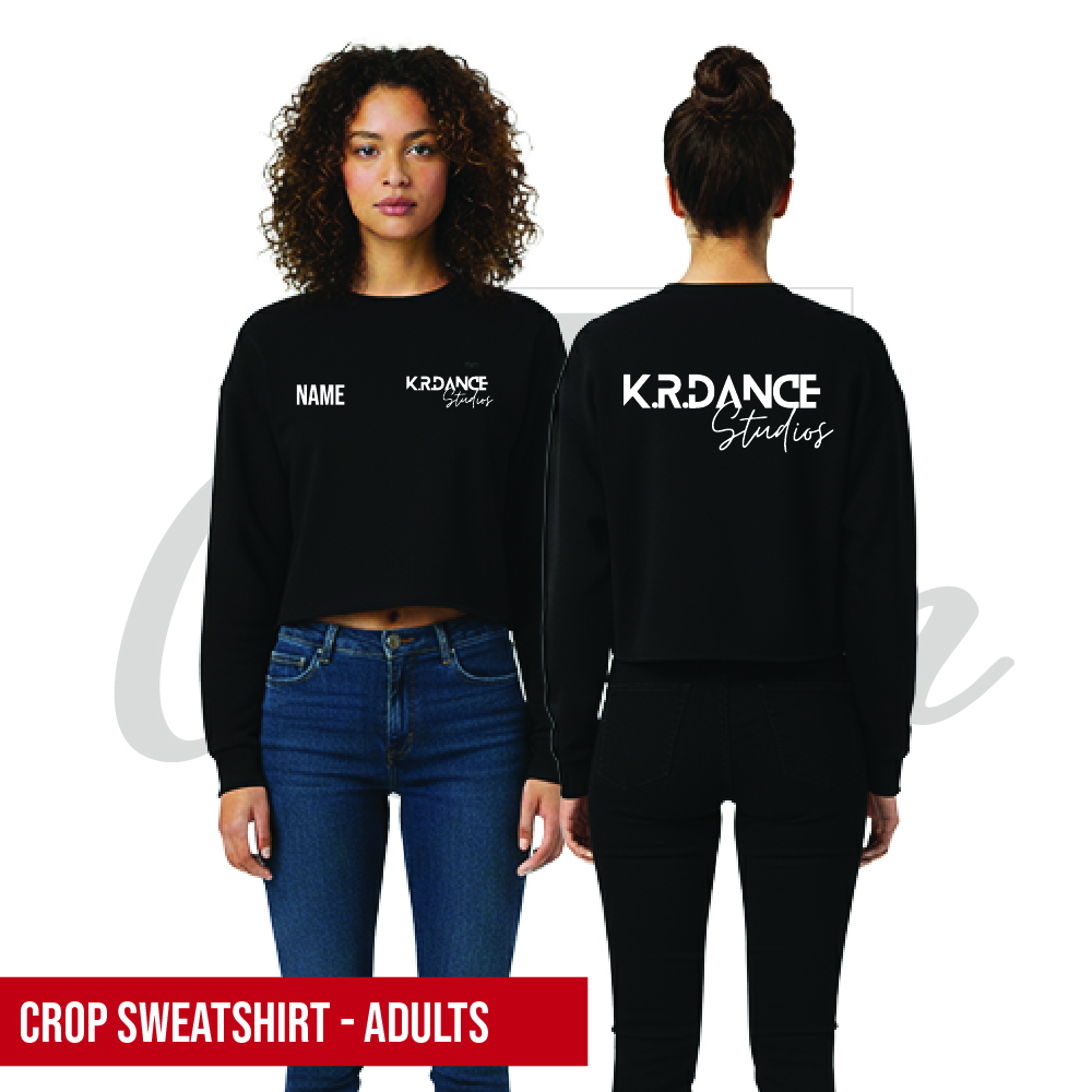 KR Dance Cropped Sweatshirt Adults 