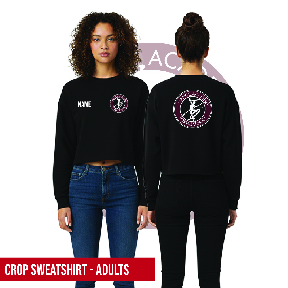 Rossall School of Dance Cropped Sweatshirt Adults 