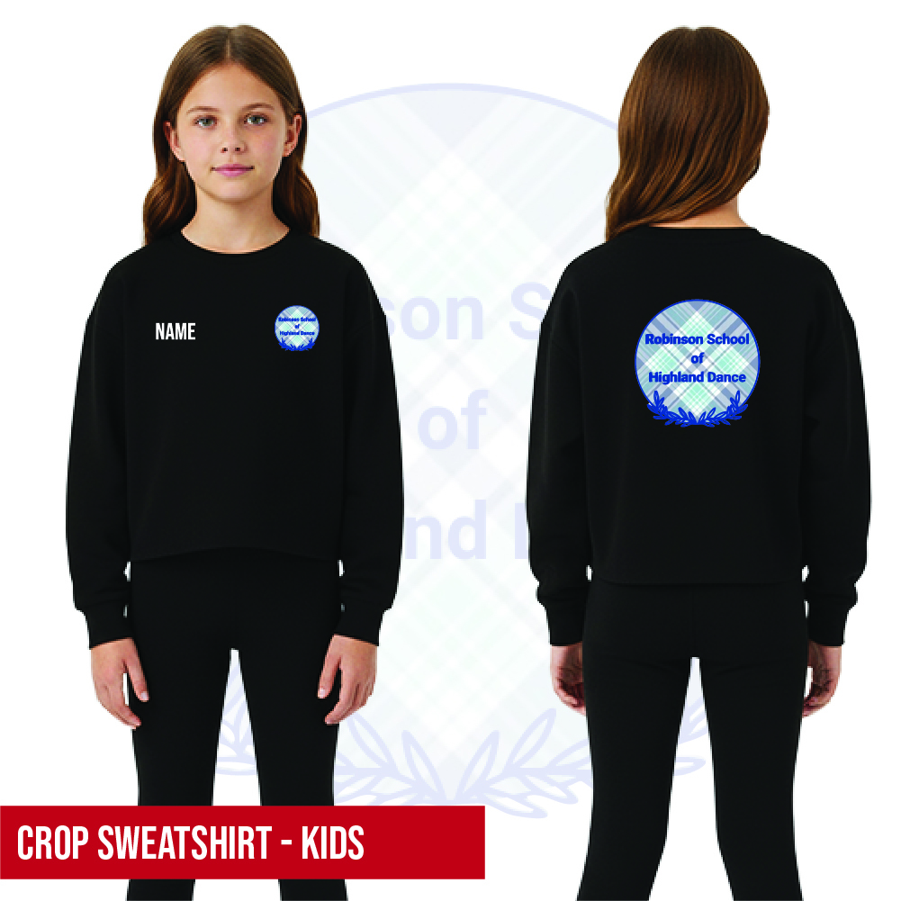 Robinson School of Highland Dance Cropped Sweatshirt Kids