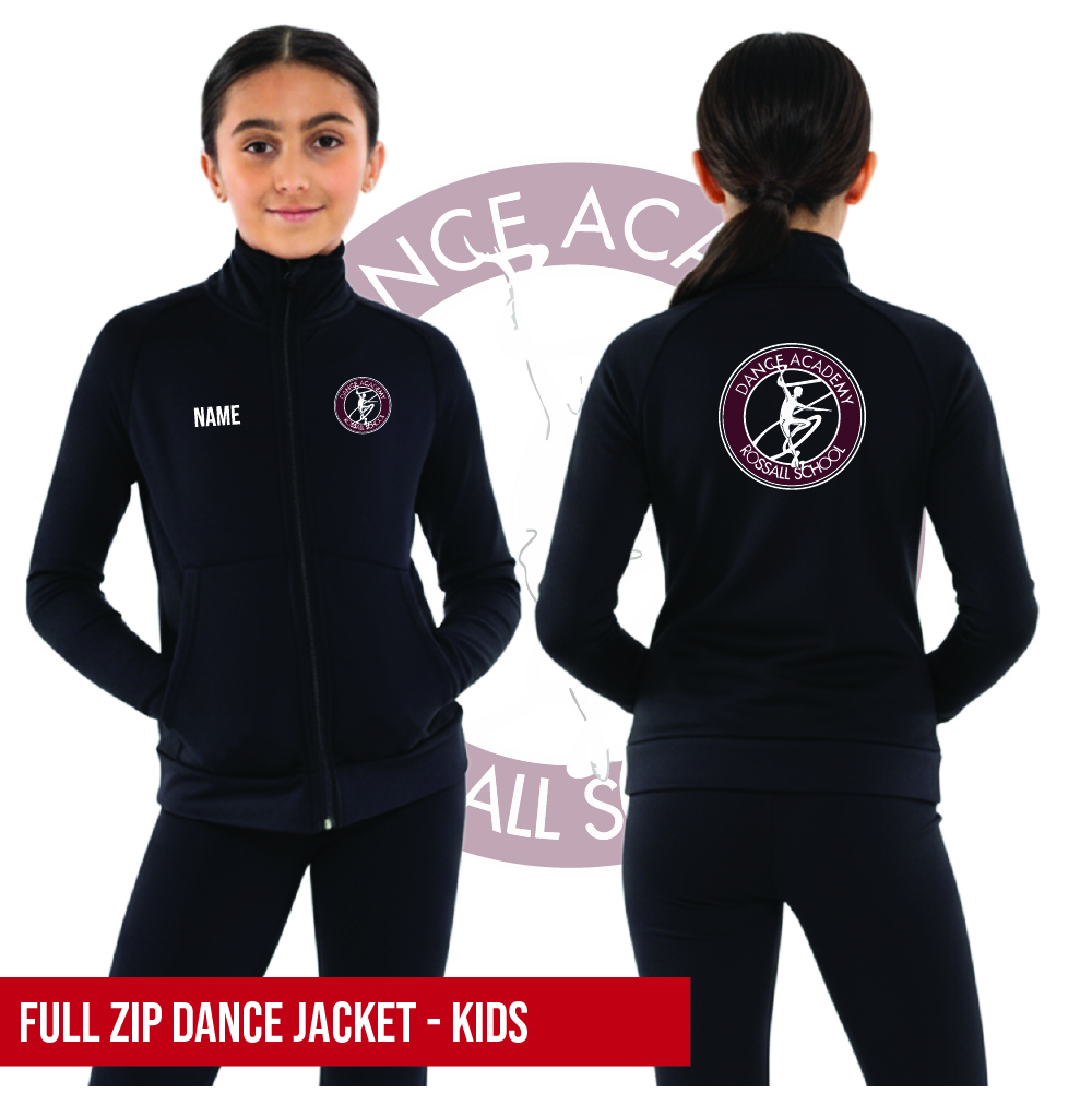 Rossall School of Dance Full Zip Dance Jacket Kids