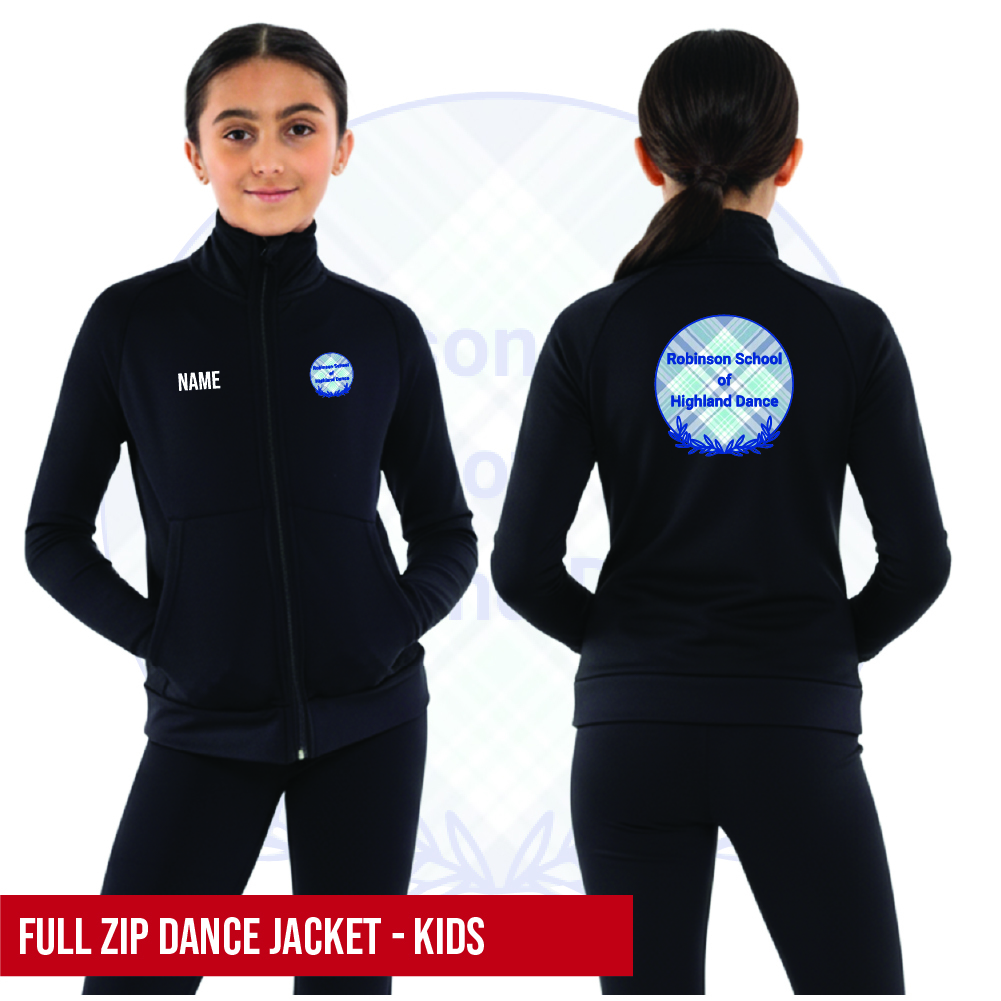 Robinson School of Highland Dance Full Zip Dance Jacket Kids