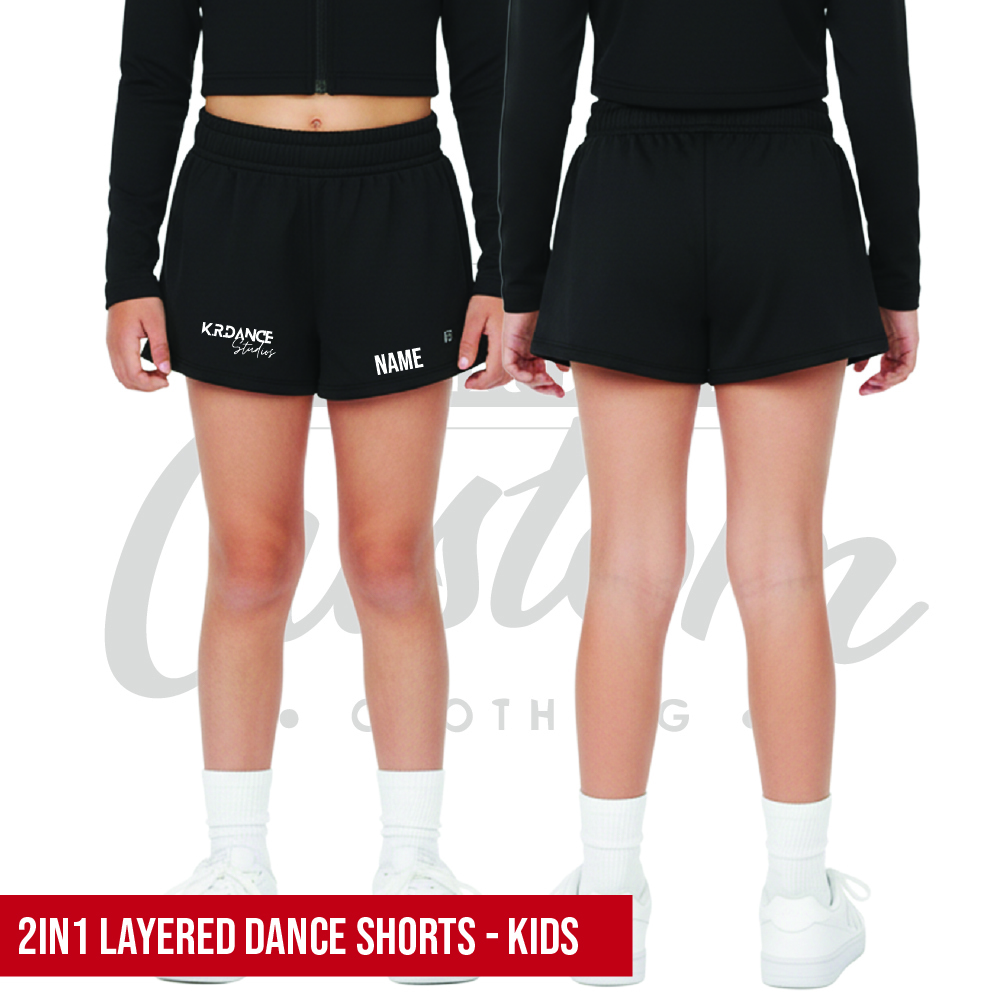 KR Dance 2in1 Layered Dance Shorts Kids