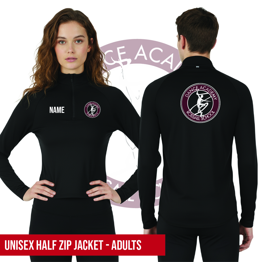Rossall School of Dance Half Zip Track Top Adults