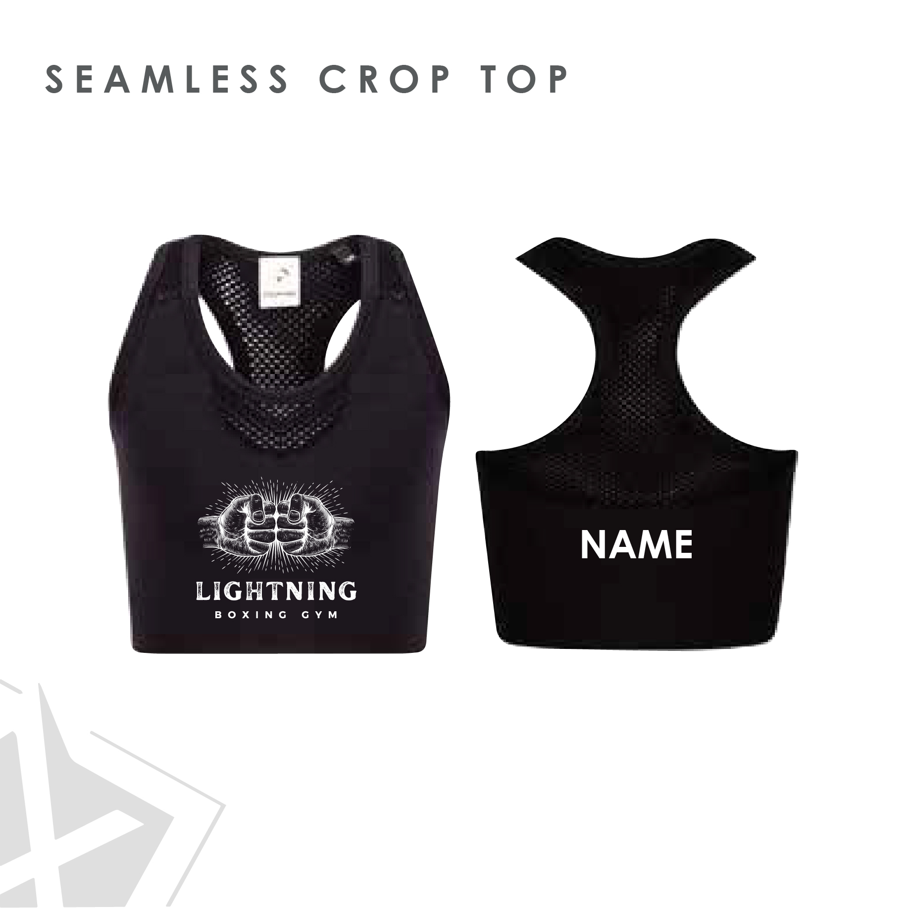 Lightning Boxing Crop Top Kids