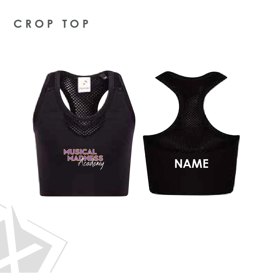 Musical Madness Academy Crop Top Adults 