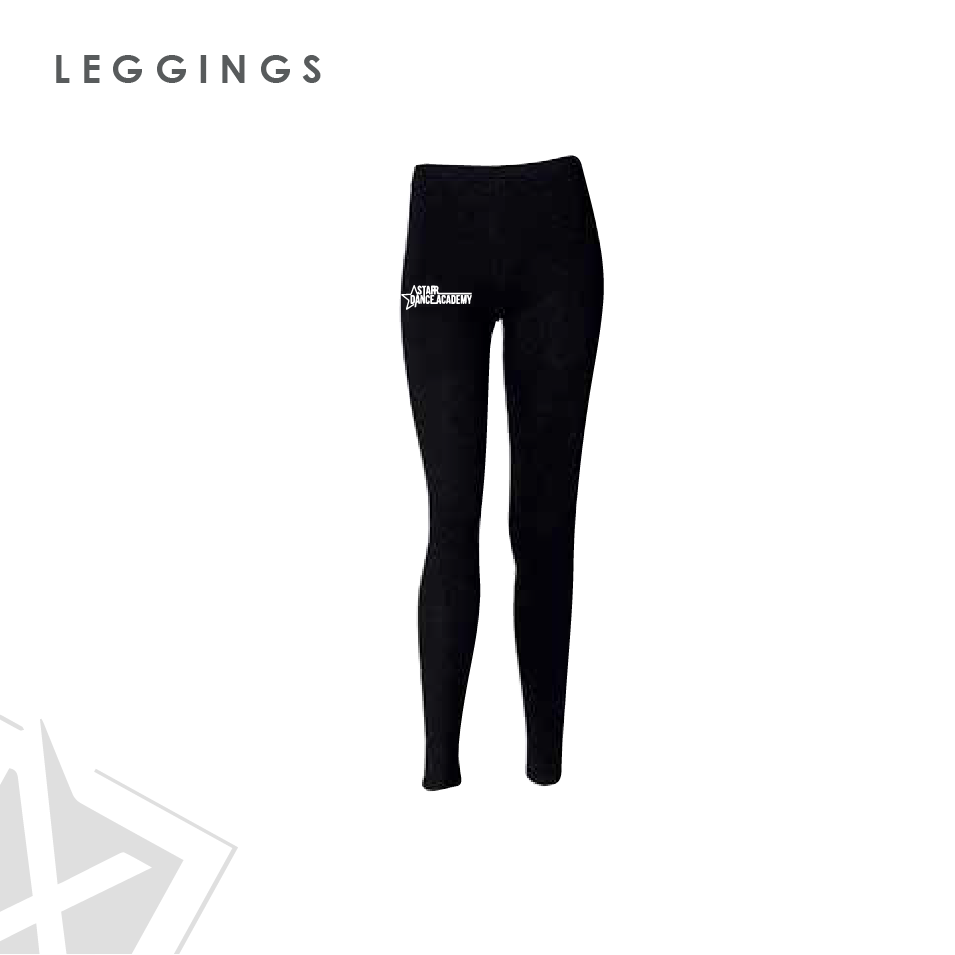 Starr Dance Academy Leggings Adults Xerosix Personalised uniform Workwear Dancewear Teamwear