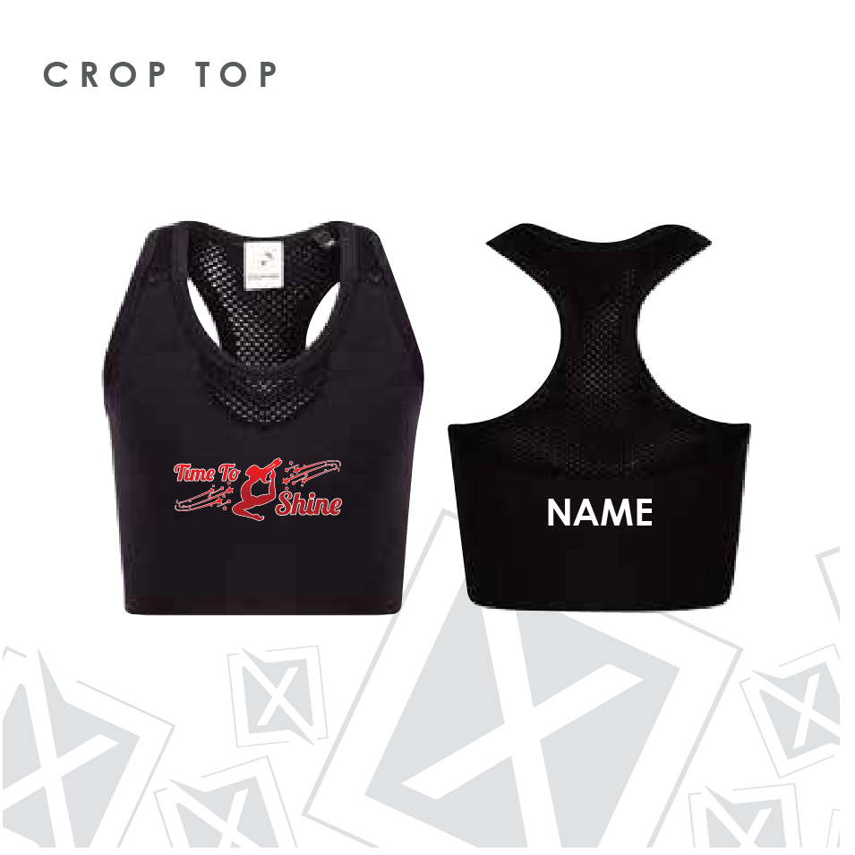 Time To Shine Crop Top Adults 