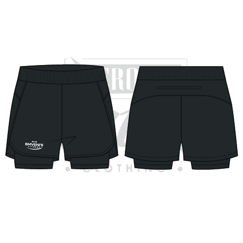 Bmveni's Fitness Adults 2 in 1 Layered Shorts