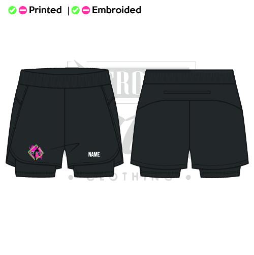 Cerys Lewis Kids 2 in 1 Layered Dance Shorts
