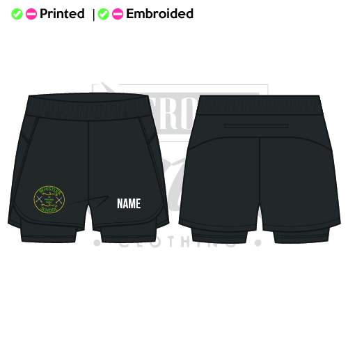 Whistler School of Highland Dance Adults 2 in 1 Layered Dance Shorts