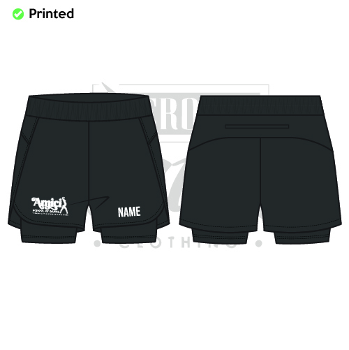 Amici School Of Dance Kids 2 in 1 Layered Dance Shorts