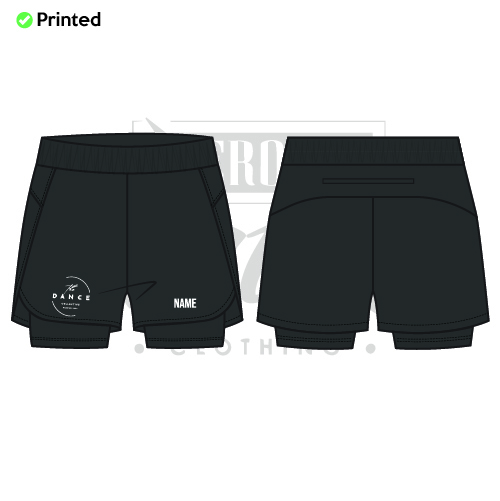 The Dance Collective Kids 2 in 1 Layered Dance Shorts