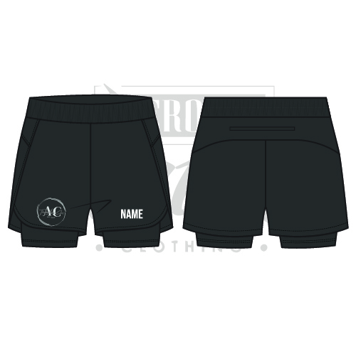 AcroClub Kids 2 in 1 Layered Dance Shorts