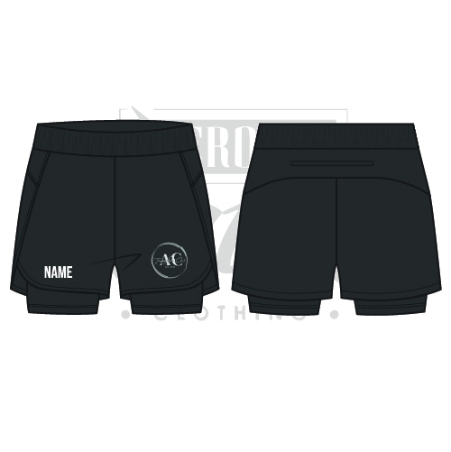 AcroClub Kids 2 in 1 Layered Dance Shorts