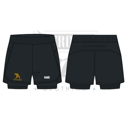 Advance Personal Training Adults 2 in 1 Layered Dance Shorts