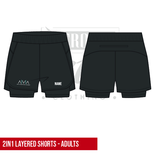 Arts Vocational Academy Adults 2 in 1 Layered Dance Shorts