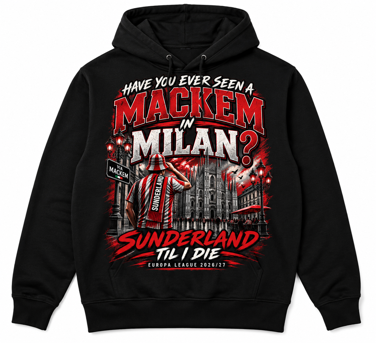 Mackem In Milan Hoodie Kids