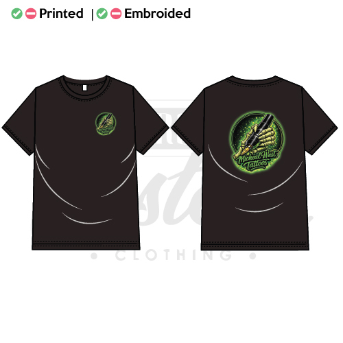 Micheal West Tattoos Unisex Adults Performance Tee