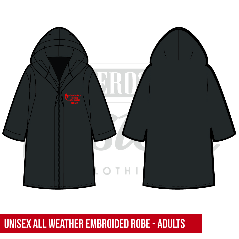 Barbara Jackson Heavy Duty All-Weather Embroided Robe Adults