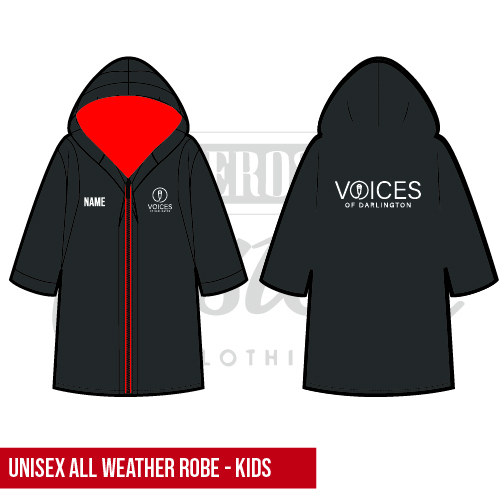 The Voices Group Unisex Kids All Weather Robe