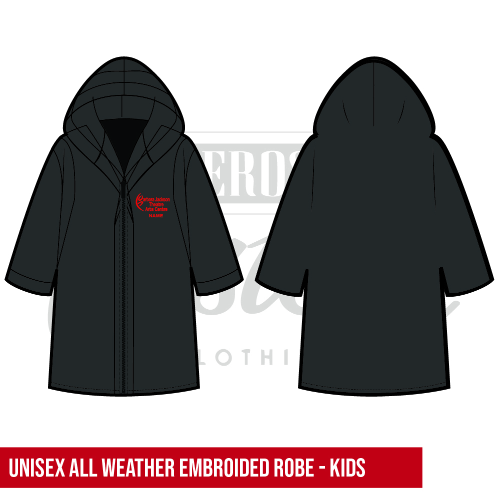 Barbara Jackson Heavy Duty All-Weather Embroided Robe Kids