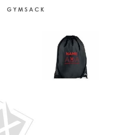 Arabesque Dance Academy Gym Sack