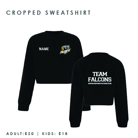 Fighting Falcons Cropped Sweatshirt Kids