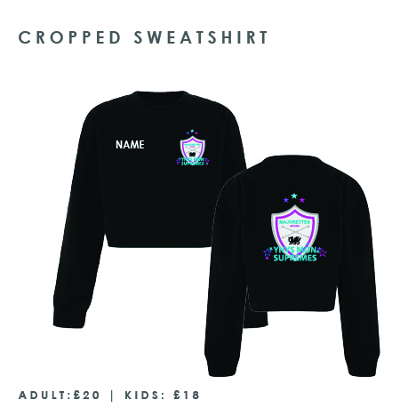 Ynys Mon Supremes Majorettes Cropped Sweatshirt Kids