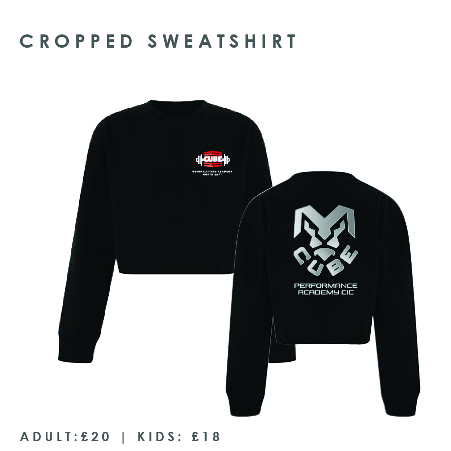 Cube Kit Cropped Sweatshirt Kids