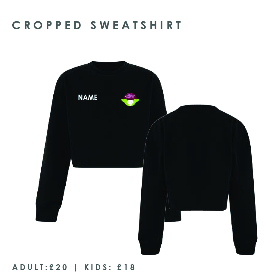 Wolf Approach Fitness Cropped Sweatshirt Kids