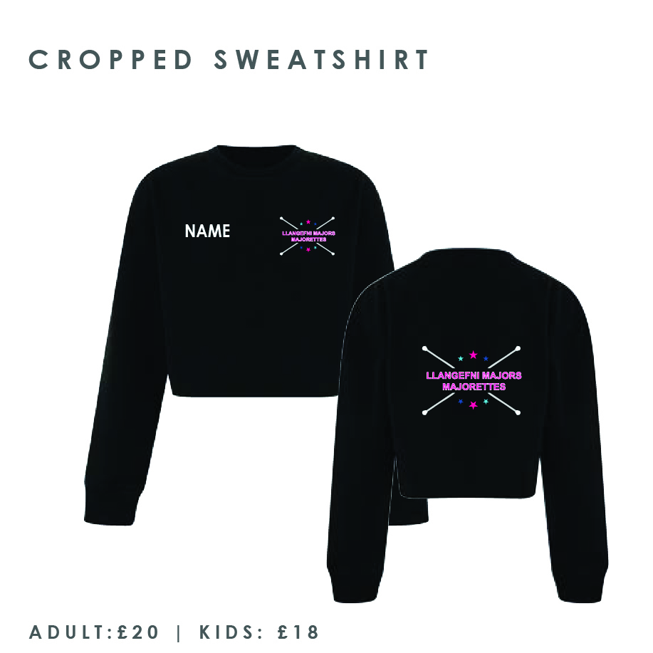 Llangefni Majors Majorettes Cropped Sweatshirt Kids