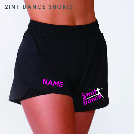 Strut Dance 2in1 Layered Dance Shorts Kids