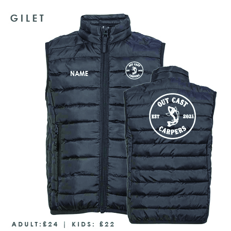 Out Cast Carpers Padded Gilet