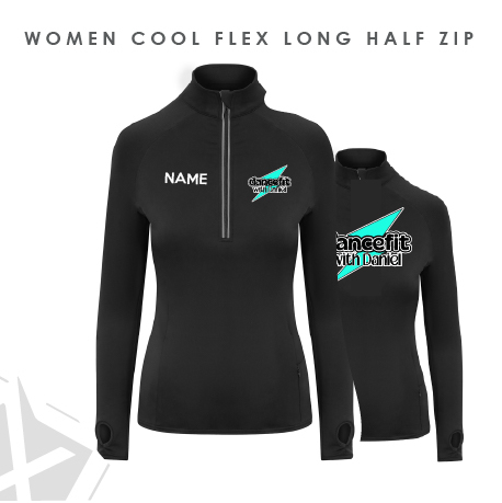 Dancefit With Daniel Women's Cool Flex Long Half-zip Top