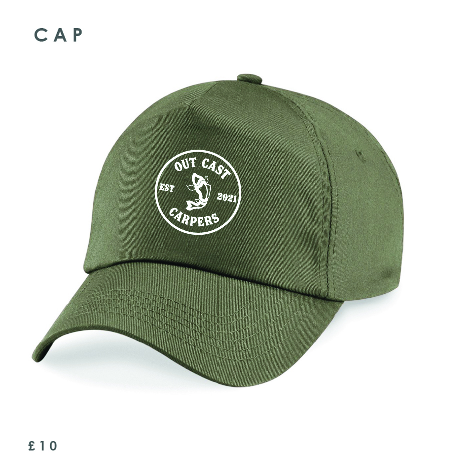 Out Cast Carpers Cap Olive Green