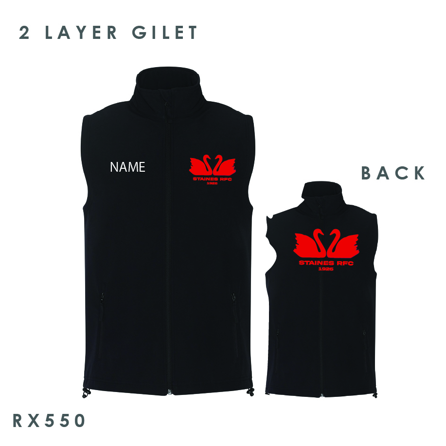 Staines RFC 2 Layer Softshell Gilet