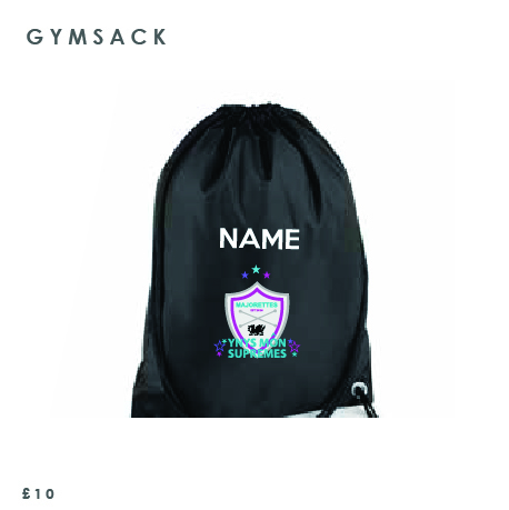 Ynys Mon Supremes Majorettes Gym Sack