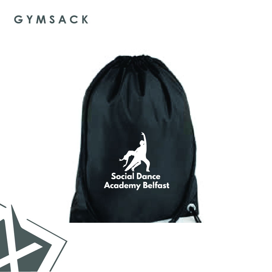 Social Dance Academy Belfast Gym Sack
