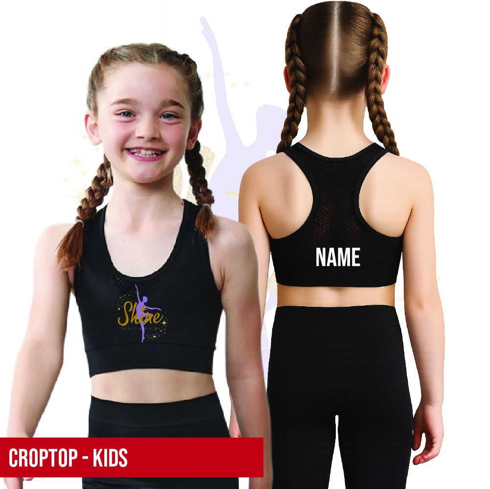 Shine Dance Academy Crop Top Kids 