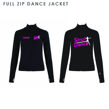 Strut Dance 2in1 Full Zip Dance Jacket Kids
